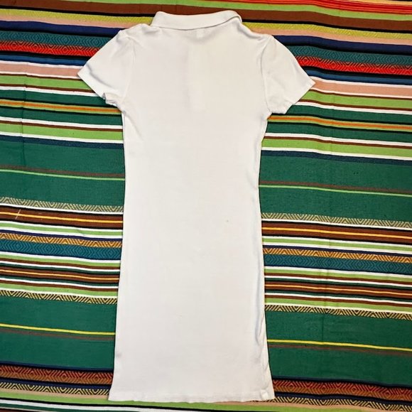 S O L D Topshop sporty ribbed polo mini dress in white size small - Picture 10 of 11